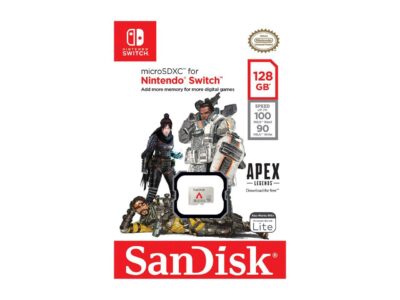 SanDisk 128GB microSDXC Memory Card for Nintendo Switch, Apex Legends Edition, Speed Up to 100MB/s (SDSQXAO-128G-GN6ZY)