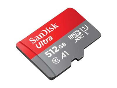 SanDisk 512GB Ultra microSDXC A1 UHS-I/U1 Class 10 Memory Card with Adapter, Speed Up to 150MB/s (SDSQUAC-512G-GN6MA)