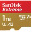 SanDisk 1TB Extreme microSDXC 160MB/s UHS-I U3 A2 microSD 1.0 TB micro SD SDXC Flash Memory Card SDSQXA1-1T00-GN6MN with OEM Lanyard