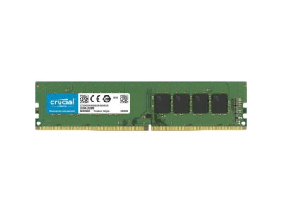 Crucial 16GB 2666 MT/S 288-Pin DDR4 SDRAM UDIMM (PC4-21300) Memory Module, CL19, Unbuffered, Dual Ranked x8, Non-ECC, 1.2V