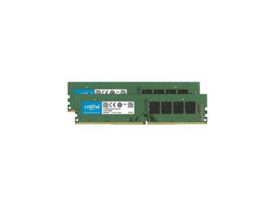 Crucial 64GB Kit (32GBx2) DDR4 2666 MT/s CL19 DIMM 288-Pin Memory - CT2K32G4DFD8266