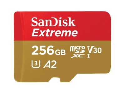 SanDisk SDSQXA1-256G-GN6MN DJT 256GB 8pin microSDXC r160MB/s w90MB/s C10 U3 V30 A2 UHS-I SanDisk Extreme microSDXC Memory Card w/out Adapter