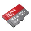 SanDisk 64GB Ultra microSDXC 140MB/s UHS-I U1 A1 Full HD C10 microSD 64G micro SD SDXC Flash Memory Card SDSQUAB-064G-GN6MN with OEM Lanyard