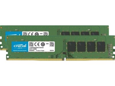 Crucial 64GB Kit (32GBx2) DDR4 2666 MT/s CL19 DIMM 288-Pin Memory - CT2K32G4DFD8266