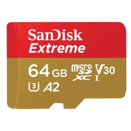 SanDisk Extreme 64GB microSDXC Flash Card Model SDSQXA2-064G-GN6AA