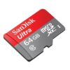 SanDisk 64GB Micro SDHC Flash Card w/ Adapter Model SDSDQUA-064G