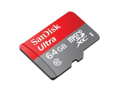 SanDisk 64GB Micro SDHC Flash Card w/ Adapter Model SDSDQUA-064G