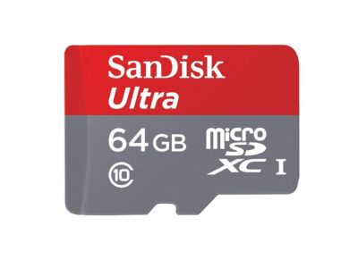 SanDisk 64GB Micro SDHC Flash Card w/ Adapter Model SDSDQUA-064G