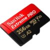 SanDisk SDSQXCZ-256G-GN6MA DJT 256GB 8p MSDXC r170MB/s w90MB/s UHS-I U3 A2 V30 SanDisk Extreme Pro Micro Secure Digital Extended Capacity Card w/ Adapter