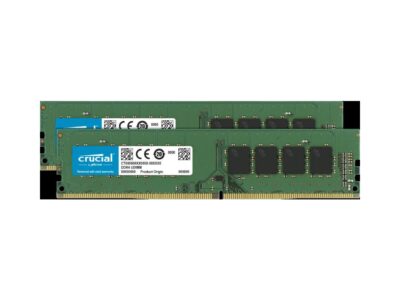 Crucial 64GB Kit (32GBx2) DDR4 2666 MT/s CL19 DIMM 288-Pin Memory - CT2K32G4DFD8266