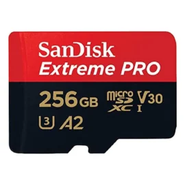 SanDisk SDSQXCZ-256G-GN6MA DJT 256GB 8p MSDXC r170MB/s w90MB/s UHS-I U3 A2 V30 SanDisk Extreme Pro Micro Secure Digital Extended Capacity Card w/ Adapter