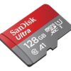 SanDisk Ultra 128GB 100MB/s microSDXC A1 Class10 C10 U1 UHS-I 667X 128G microSD micro SD SDXC Flash Memory Card SDSQUAR-128G without Adapter