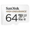 SanDisk Kit of Qty 2 x SanDisk High Endurance 64GB microSDXC SDSQQNR-064G-GN6IA