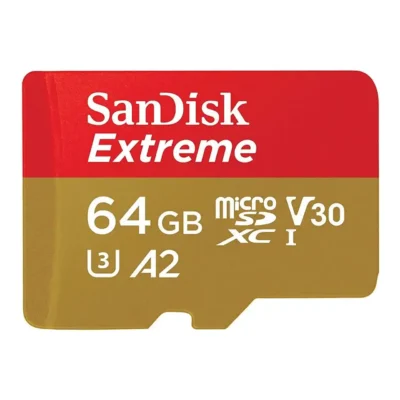 SanDisk SDSQXA2-064G-GN6MN CYT 64GB 8pin microSDXC r160MB/s w60MB/s C10 U3 V30 A2 UHS-I SanDisk Extreme microSDXC Memory Card w/out Adapter