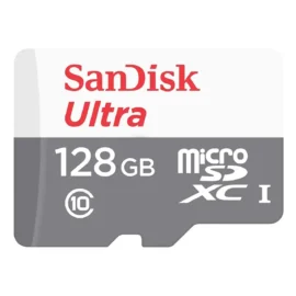 SanDisk SDSQUNR-128G-GN6MN DCM 128GB 8pin microSDXC r100MB/s C10 UHS-I SanDisk Ultra microSDXC Memory Card w/out Adapter