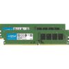 Crucial 8GB Kit (4GBx2) DDR4 2666 MT/s (PC4-21300) CL19 x8 UDIMM 288-Pin Memory - CT2K4G4DFS8266