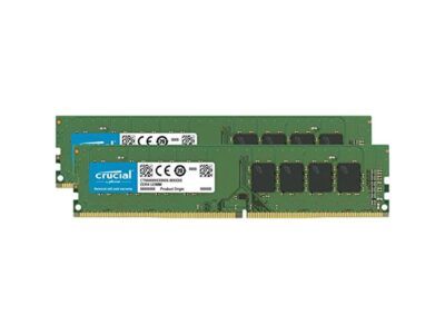 Crucial 8GB Kit (4GBx2) DDR4 2666 MT/s (PC4-21300) CL19 x8 UDIMM 288-Pin Memory - CT2K4G4DFS8266