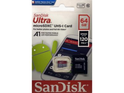 SanDisk SDSQUA4-064G-GN6MN CYT 64GB 8pin microSDXC r120MB/s C10 U1 A1 UHS-I SanDisk Ultra microSDXC Memory Card w/out Adapter