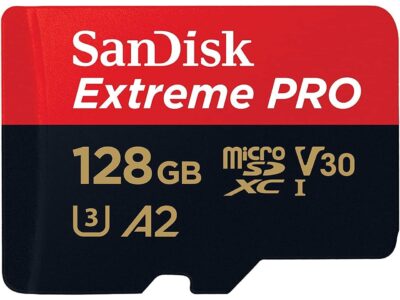 SanDisk Extreme Pro SDXC UHS-I U3 A2 V30 128GB + Adapter, SDSQXCY-128G-GN6MA