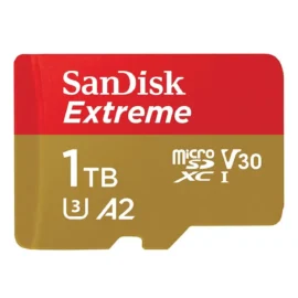 SanDisk 1TB Extreme microSDXC, V30, U3, C10, A2, UHS-I, Speed Up to 190MB/s R, 130MB/s W UHS-I/U3 A2 Memory Card with Adapter, Speed Up to 190MB/s SDSQXAV-1T00-GN6MN