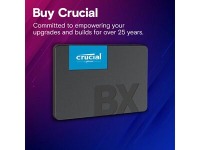 Crucial BX500 500GB 3D NAND SATA 2.5-Inch Internal SSD, up to 540 MB/s - CT500BX500SSD1