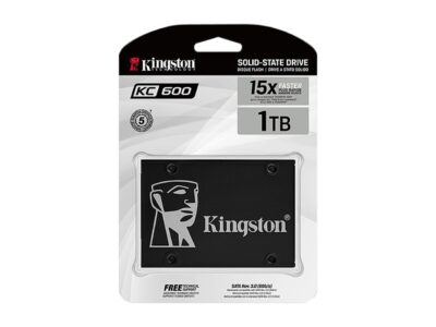 Kingston - SKC600/1024G - Kingston KC600 1 TB Solid State Drive - 2.5 Internal - SATA (SATA/600) - Desktop PC, Notebook