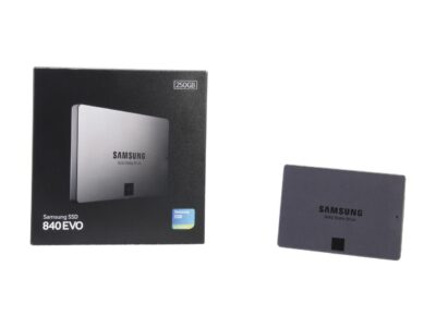 SAMSUNG 840 EVO MZ-7TE250BW 2.5" 250GB SATA 6Gb/s 1x nm Samsung Toggle DDR 2.0 3-Bit MLC NAND Flash Memory (400Mbps) Internal Solid State Drive (SSD)