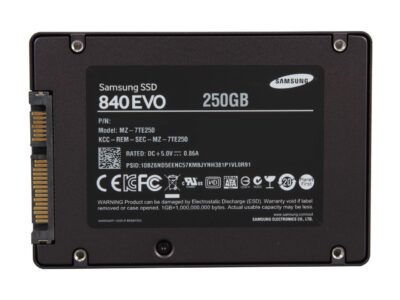 SAMSUNG 840 EVO MZ-7TE250KW 2.5" TLC Internal Solid State Drive (SSD) With Desktop Bundle Kit