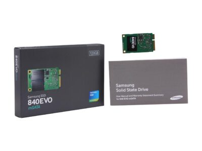 SAMSUNG 840 EVO mSATA 120GB SATA III TLC Internal Solid State Drive (SSD) MZ-MTE120BW