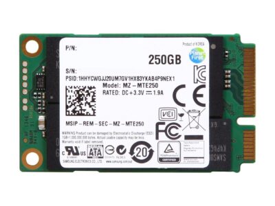 SAMSUNG 840 EVO mSATA 250GB SATA III TLC Internal Solid State Drive (SSD) MZ-MTE250BW