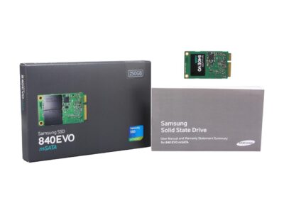 SAMSUNG 840 EVO mSATA 250GB SATA III TLC Internal Solid State Drive (SSD) MZ-MTE250BW