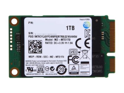 SAMSUNG 840 EVO mSATA 1TB SATA III TLC Internal Solid State Drive (SSD) MZ-MTE1T0BW