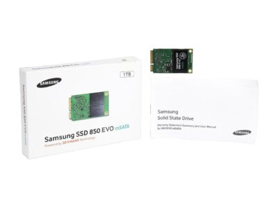 SAMSUNG 850 EVO mSATA 1TB Mini-SATA (mSATA) 3D NAND Internal SSD Single Unit Version MZ-M5E1T0BW