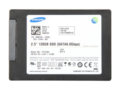 SAMSUNG 2.5" 128GB SATA III Internal Solid State Drive (SSD) MZ-7PC128D