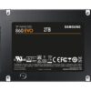 SAMSUNG 860 EVO Series 2.5" 2TB SATA III Samsung V-NAND 3-bit MLC Internal Solid State Drive (SSD) MZ-76E2T0B/AM