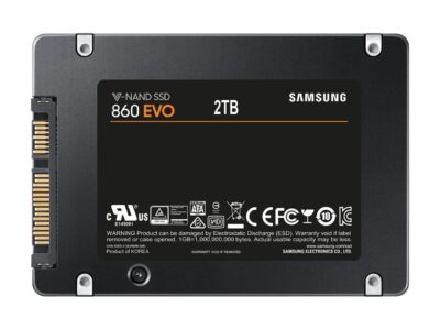 SAMSUNG 860 EVO Series 2.5" 2TB SATA III Samsung V-NAND 3-bit MLC Internal Solid State Drive (SSD) MZ-76E2T0B/AM