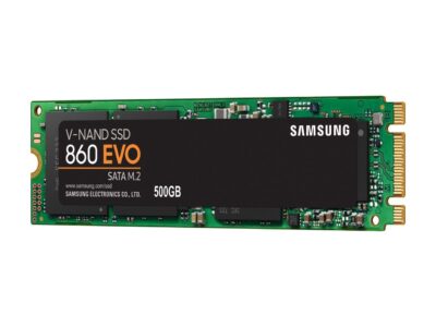 SAMSUNG 860 EVO Series M.2 2280 500GB SATA III V-NAND 3-bit MLC Internal Solid State Drive (SSD) MZ-N6E500BW