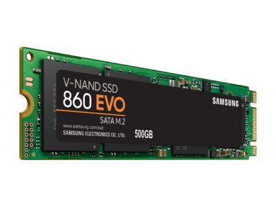 SAMSUNG 860 EVO Series M.2 2280 500GB SATA III V-NAND 3-bit MLC Internal Solid State Drive (SSD) MZ-N6E500BW