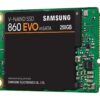 SAMSUNG 860 EVO Series mSATA 250GB SATA III V-NAND 3-bit MLC Internal Solid State Drive (SSD) MZ-M6E250BW