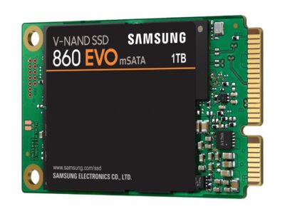 SAMSUNG 860 EVO Series mSATA 1TB SATA III V-NAND 3-bit MLC Internal Solid State Drive (SSD) MZ-M6E1T0BW