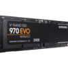 SAMSUNG 970 EVO M.2 2280 250GB PCIe Gen3. X4, NVMe 1.3 64L V-NAND 3-bit MLC Internal Solid State Drive (SSD) MZ-V7E250BW