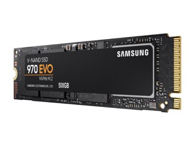 SAMSUNG 970 EVO M.2 2280 500GB PCIe Gen3. x4 , NVMe 1.3 V-NAND 3-bit MLC Internal Solid State Drive (SSD) MZ-V7E500BW