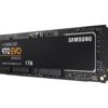 SAMSUNG 970 EVO M.2 2280 1TB PCIe Gen3. X4, NVMe 1.3 64L V-NAND 3-bit MLC Internal Solid State Drive (SSD) MZ-V7E1T0BW