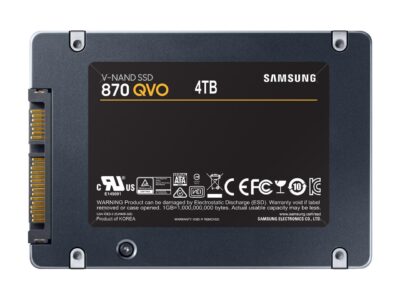 SAMSUNG 870 QVO Series 2.5" 4TB SATA III V-NAND Internal Solid State Drive (SSD) MZ-77Q4T0B/AM