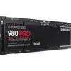 SAMSUNG 980 PRO SSD 500GB, PCIe 4.0 M.2 2280, Speeds Up-to 6,900MB/s (MZ-V8P500B/AM)