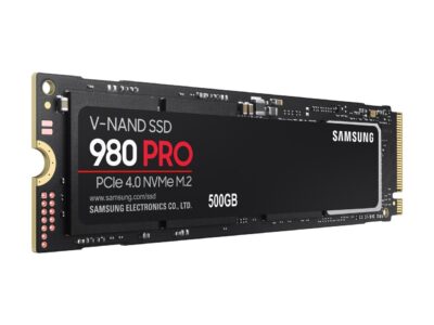 SAMSUNG 980 PRO SSD 500GB, PCIe 4.0 M.2 2280, Speeds Up-to 6,900MB/s (MZ-V8P500B/AM)