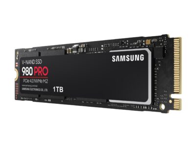 SAMSUNG 980 PRO SSD 1TB, PCIe 4.0 M.2 2280, Speeds Up-to 7,000MB/s Best for High End Computing, Gaming, and Heavy Duty Workstations (MZV8P1T0B/AM)