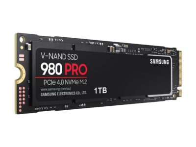 SAMSUNG 980 PRO SSD 1TB, PCIe 4.0 M.2 2280, Speeds Up-to 7,000MB/s Best for High End Computing, Gaming, and Heavy Duty Workstations (MZV8P1T0B/AM)