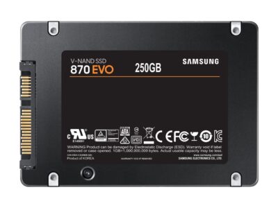 SAMSUNG 870 EVO Series 2.5" 250GB SATA III V-NAND Internal Solid State Drive (SSD) MZ-77E250B/AM