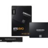 SAMSUNG 870 EVO Series 2.5" 250GB SATA III V-NAND Internal Solid State Drive (SSD) MZ-77E250B/AM